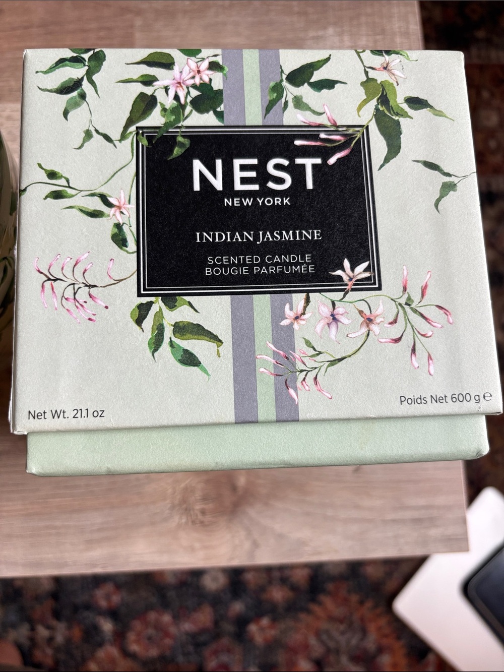 Nest Indian Jasmine Scented Candle - Cream & Green 21.1 oz Used - Picture 4 of 7